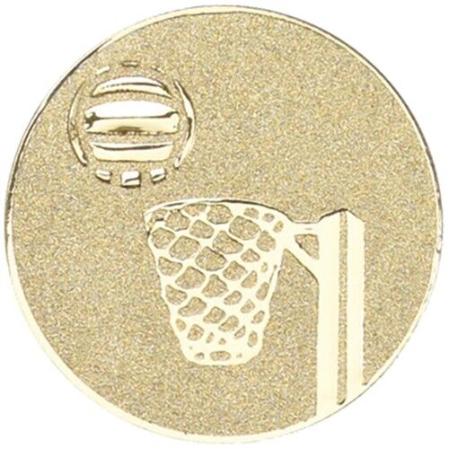 Metal Netball Centre 50Mm - Gold 2" Thumbnail