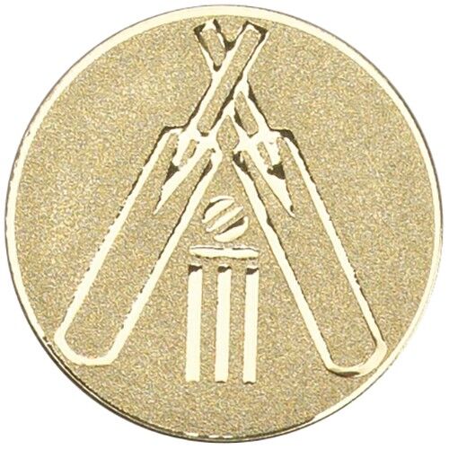 Metal Cricket Centre 50Mm - Gold 2" Thumbnail