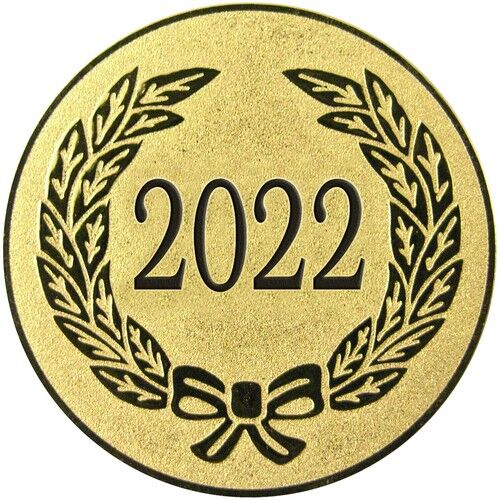 Metal 2022 Year Date Centre 50Mm Gold - 2" Thumbnail