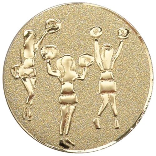 Metal Cheerleader Centre 25Mm - Gold 1" Thumbnail