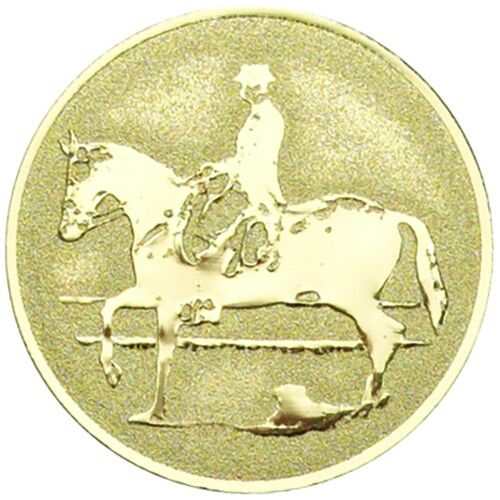 Metal Equestrian Centre 25Mm - Gold 1" Thumbnail