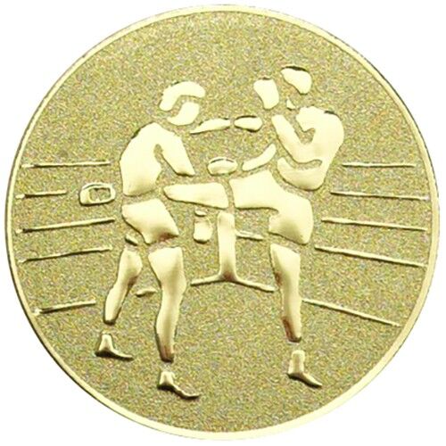 Metal Kick Boxing Centre 25Mm - Gold 1" Thumbnail