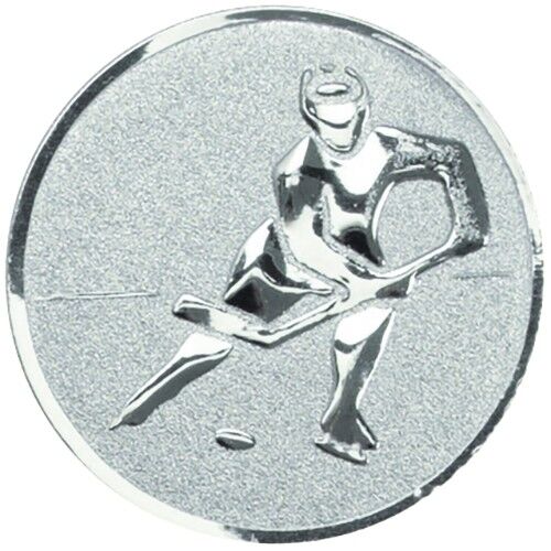 Metal Ice Hockey Centre 25Mm - Silver 1" Thumbnail