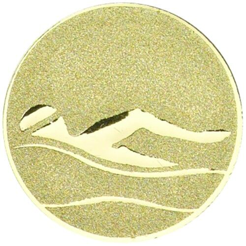 Metal Swimming Centre 25Mm - Gold 1" Thumbnail