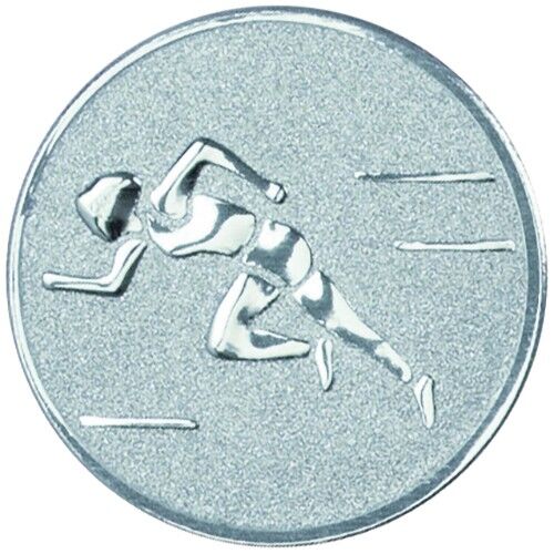 Metal Female Track Centre 25Mm - Silver 1" Thumbnail