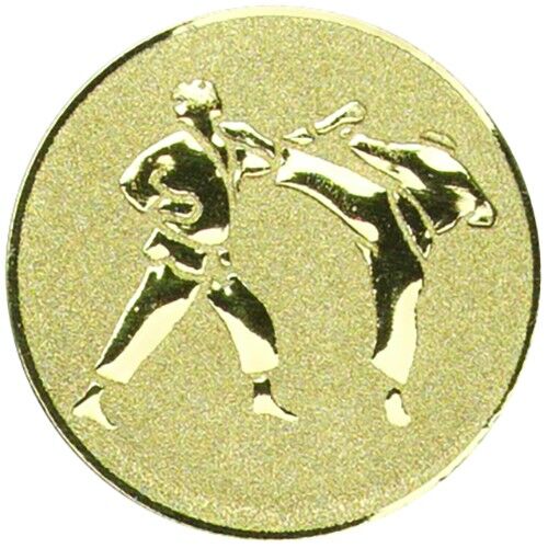 Metal Karate Centre 25Mm - Gold 1" Thumbnail