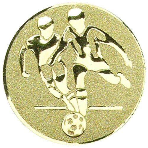 Metal Double Football Centre 25Mm - Gold 1" Thumbnail