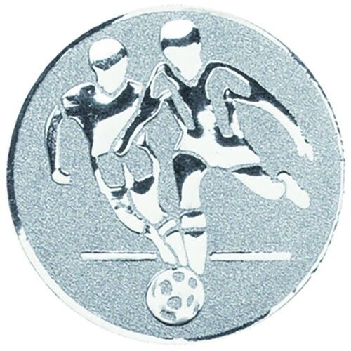 Metal Double Football Centre 25Mm - Silver 1" Thumbnail