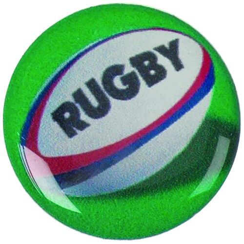 Acrylic Photo Action Centre Rugby Ball - 1" Thumbnail