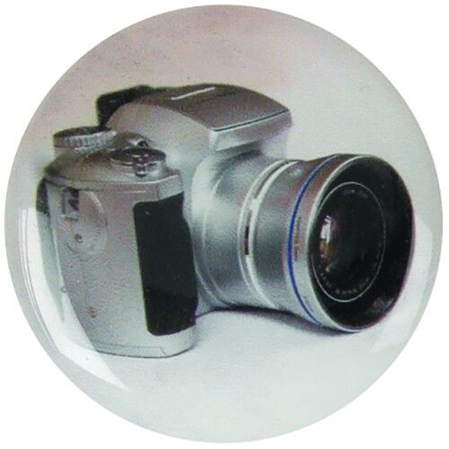 Acrylic Photo Action Centre Camera - 1" Thumbnail