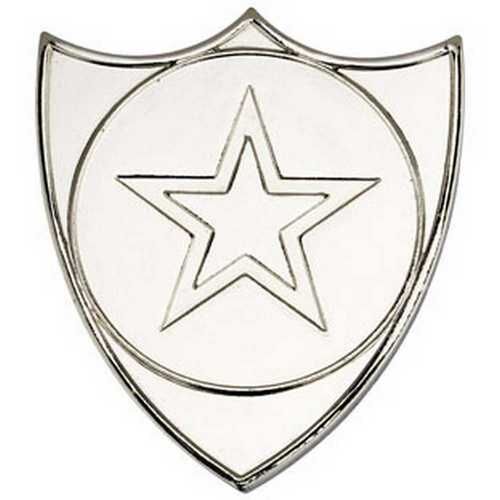 Shield Badge - Silver 1.5" Thumbnail
