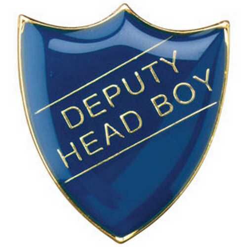 School Shield Badge (Deputy Head Boy) - Blue  1.25" Thumbnail