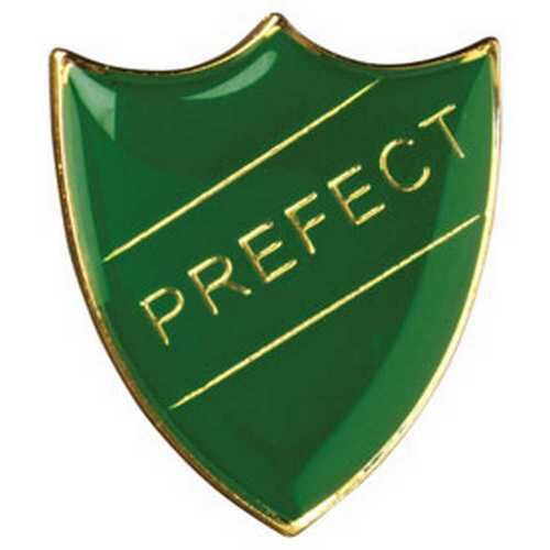 School Shield Badge (Prefect) - Green 1.25" Thumbnail