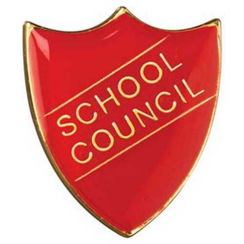 School Shield Badge (School Council) - Red 1.25" Thumbnail