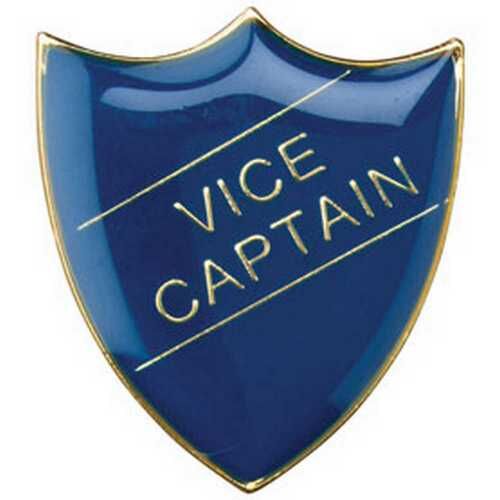 School Shield Badge (Vice Captain) - Blue 1.25" Thumbnail