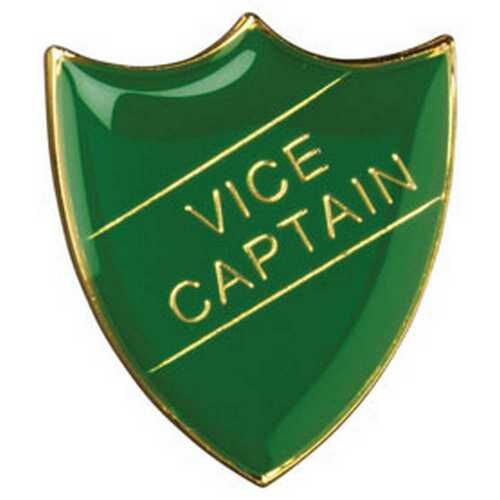 School Shield Badge (Vice Captain) - Green 1.25" Thumbnail