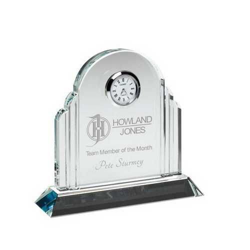 Clear Glass Arched Clock - 5.25" Thumbnail
