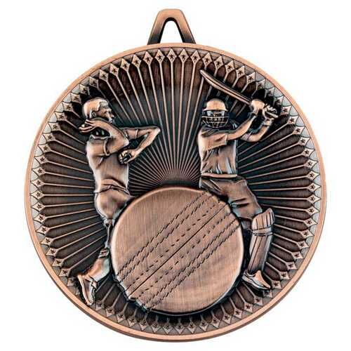 Cricket Deluxe Medal - Bronze 2.35" Thumbnail