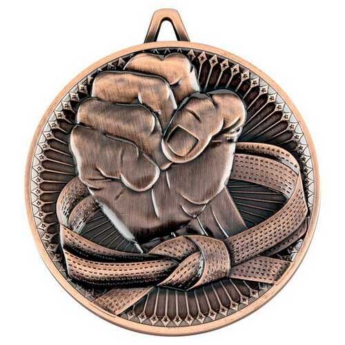 Martial Arts Deluxe Medal - Bronze 2.35" Thumbnail