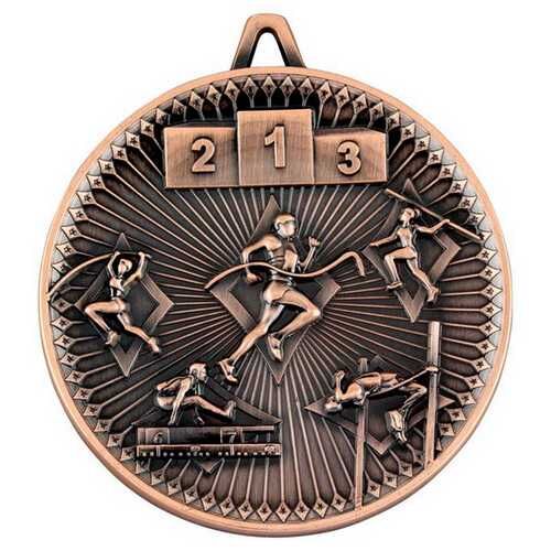 Athletics Deluxe Medal - Bronze 2.35" Thumbnail