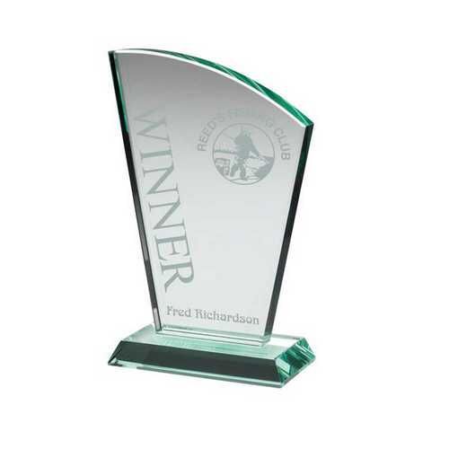 Jade Glass Sail Plaque - 6.75" Thumbnail