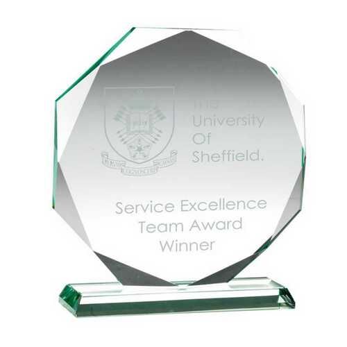 Jade Glass Octagon - 8.75" Thumbnail