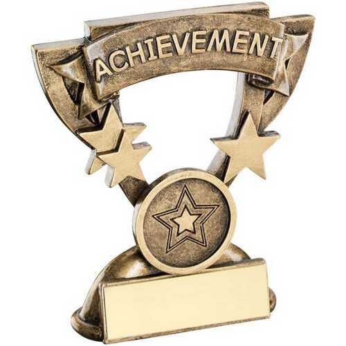 Bronze/Gold Achievement Mini Cup With Plate - 3.75" Thumbnail