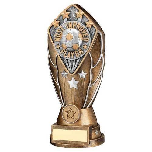 Brz/Silv Diamond Column + 'Most Improved Player' Disc & Plate - 8" Thumbnail