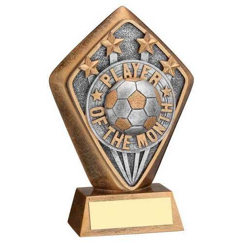Brz/Gold Diamond Holder With 'Player Of The Month' Disc And Plate - 5.25" Thumbnail