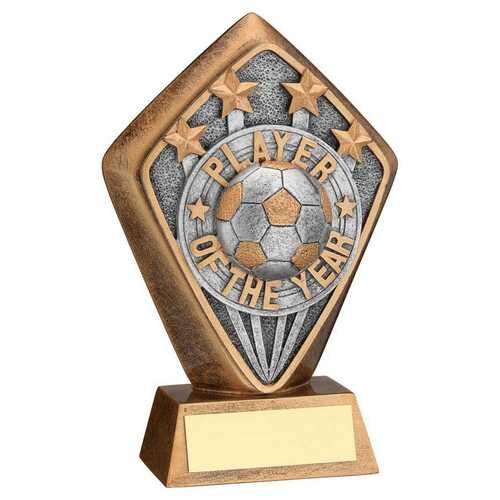 Brz/Gold Diamond Holder With 'Player Of The Year' Disc And Plate - 5.25" Thumbnail