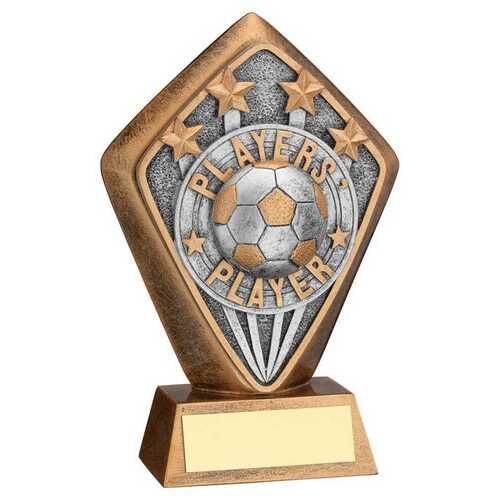 Brz/Gold Diamond Holder With 'Players Player' Disc And Plate - 5.25" Thumbnail