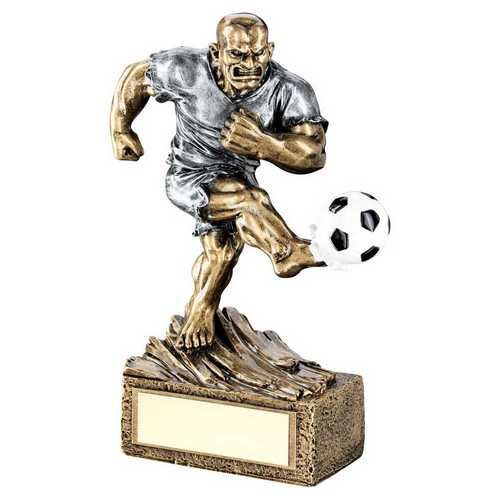 Bronze/Pew Football 'Beasts' Figure With Plate - 6.75" Thumbnail
