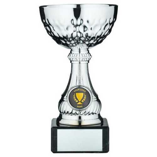 Silv Mini Assembled Trophy Cup With Plate - 6.5" Thumbnail