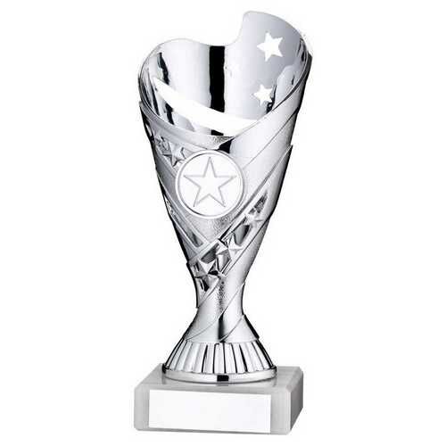 Silver/Purple Plastic 'Sabre' Cup Assembled On Marble - 7" Thumbnail