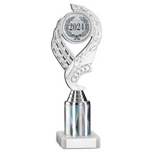 Silver  'Olympic' Holder Assembled On Marble - 9" Thumbnail