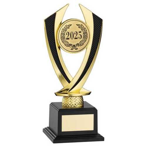 Gold/Black  'Diamond' Holder On Base - 8.25" Thumbnail