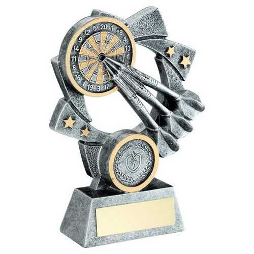 Pew/Gold Darts Star Spiral With Plate  - 5.75" Thumbnail