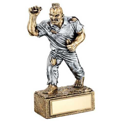 Bronze/Pew Darts 'Beasts' Figure With Plate - 6.75" Thumbnail