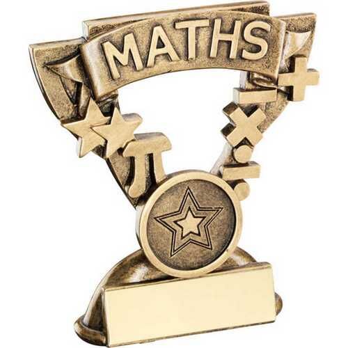 Bronze/Gold Maths Mini Cup With Plate - 3.75" Thumbnail