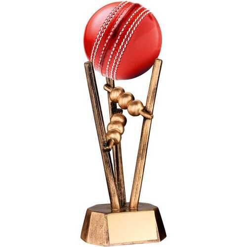 Bronze/Gold Resin Cricket Ball Holder - 6.5" Thumbnail