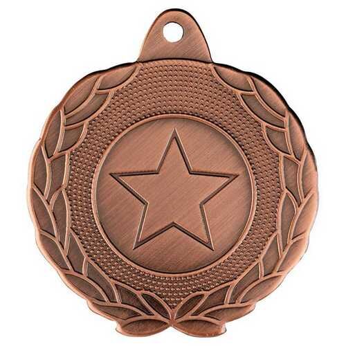 Laurel Wreath Edged Medal  - Bronze 1.75" Thumbnail