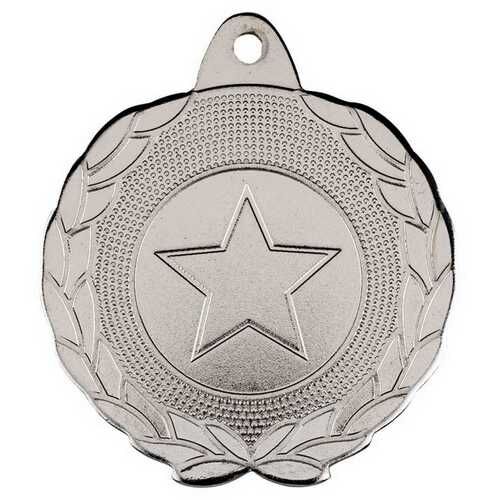 Laurel Wreath Edged Medal  - Silver 1.75" Thumbnail