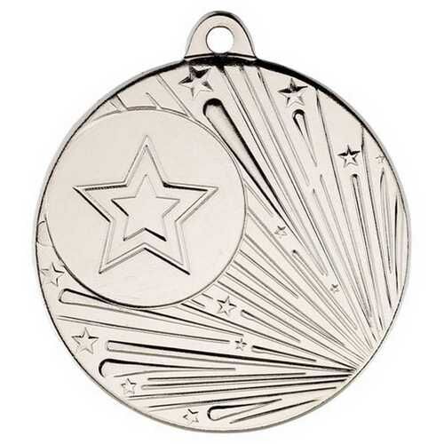 Shooting Star Medal Silver - 2" Thumbnail
