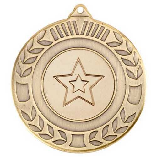 Wreath Medal  - Antique Gold 2" Thumbnail