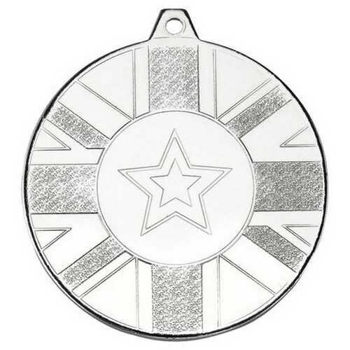 Union Flag Medal  - Silver 2" Thumbnail
