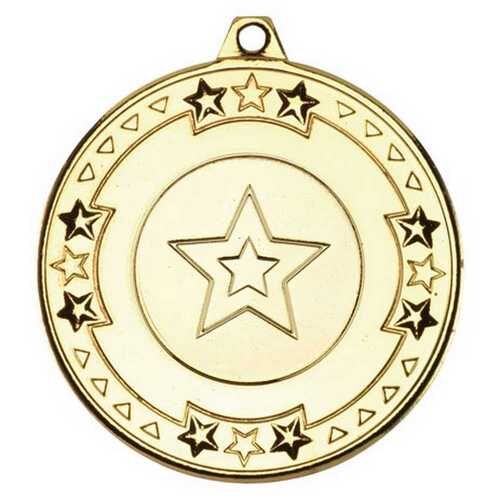 Tri Star Medal  - Gold 2" Thumbnail