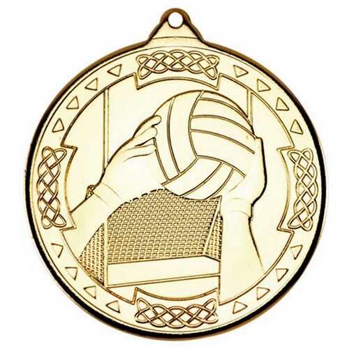 Gaelic Football Celtic Medal - Gold 2" Thumbnail