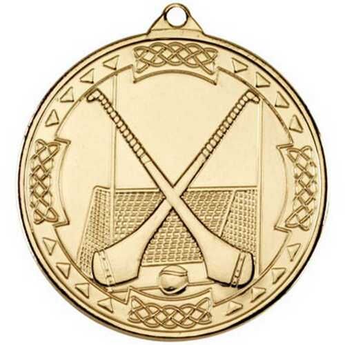 Hurling Celtic Medal - Gold 2" Thumbnail
