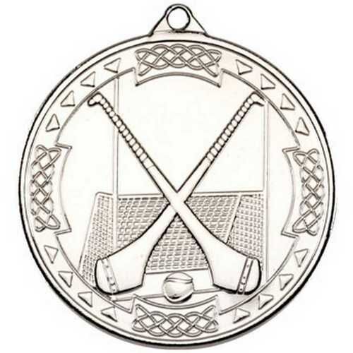 Hurling Celtic Medal - Silver 2" Thumbnail