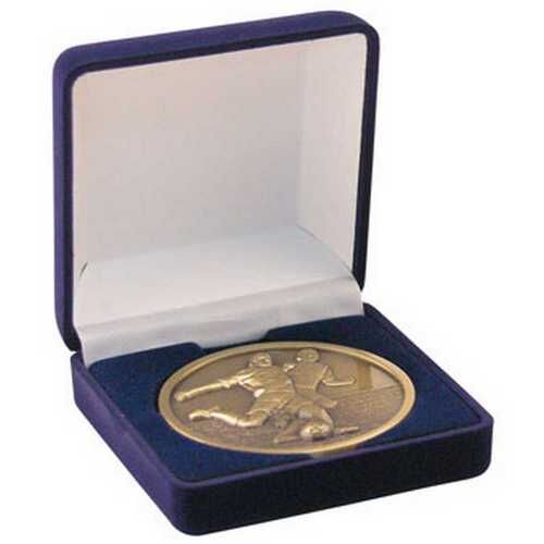 Deluxe Blue Medal Box - 3.5" Thumbnail